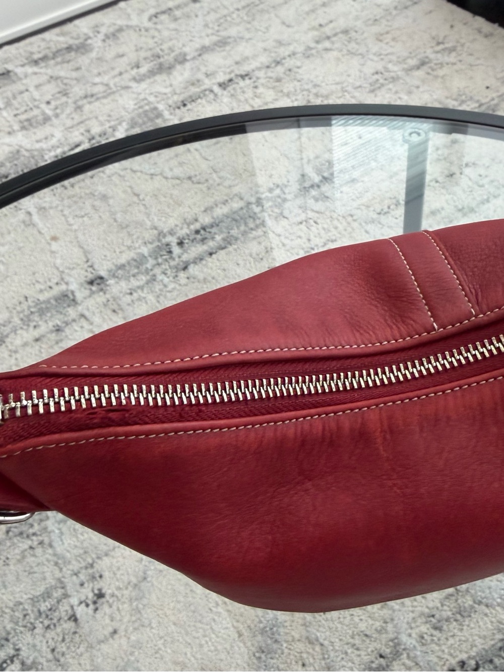 Coach vintage red Leather Shoulder Bag 9326 - Picture 4 of 8